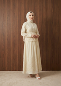 Açelya Takım — Sarı - Mara Moda tesettür takım