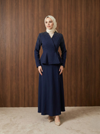Hazal Takım — Lacivert - Mara Moda tesettür takım