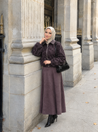 Dantel Bomber Takım Mürdüm – görsel 6