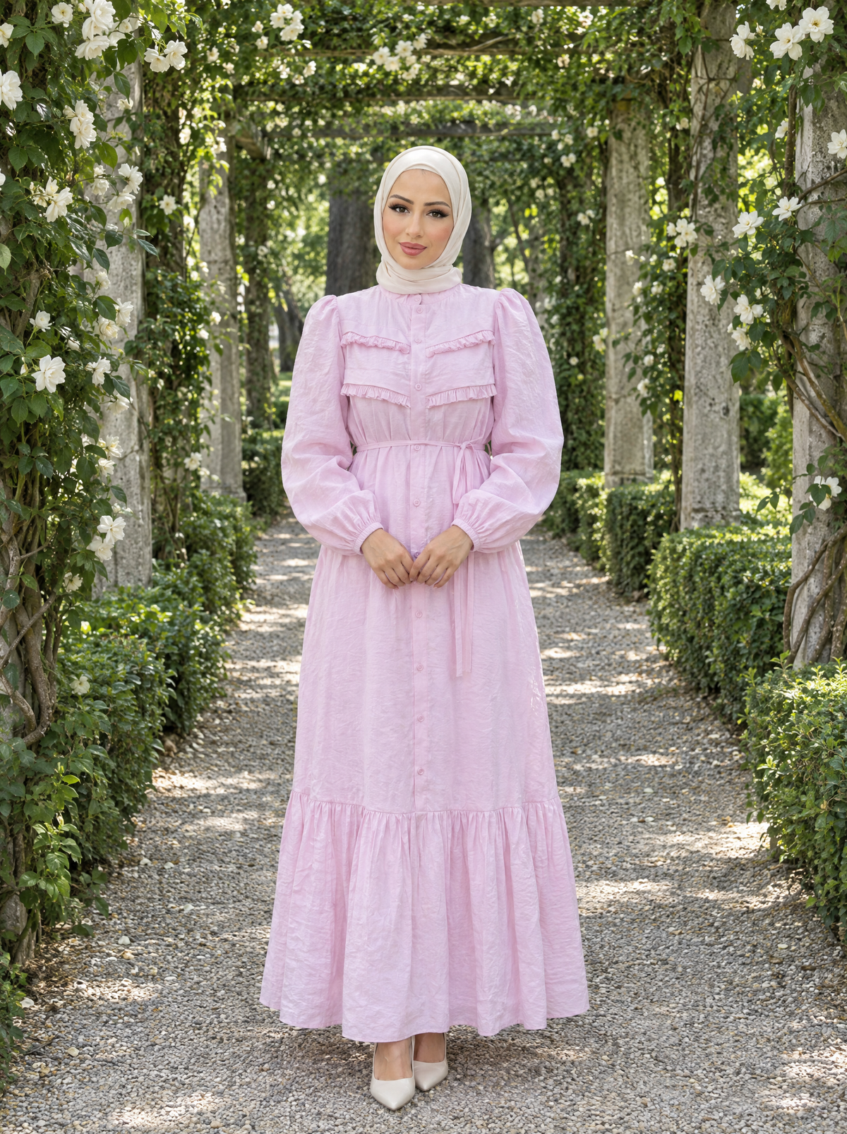 Asel Elbise Pembe