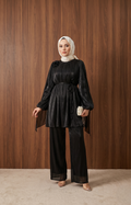 Senem Takım — Siyah - Mara Moda tesettür takım